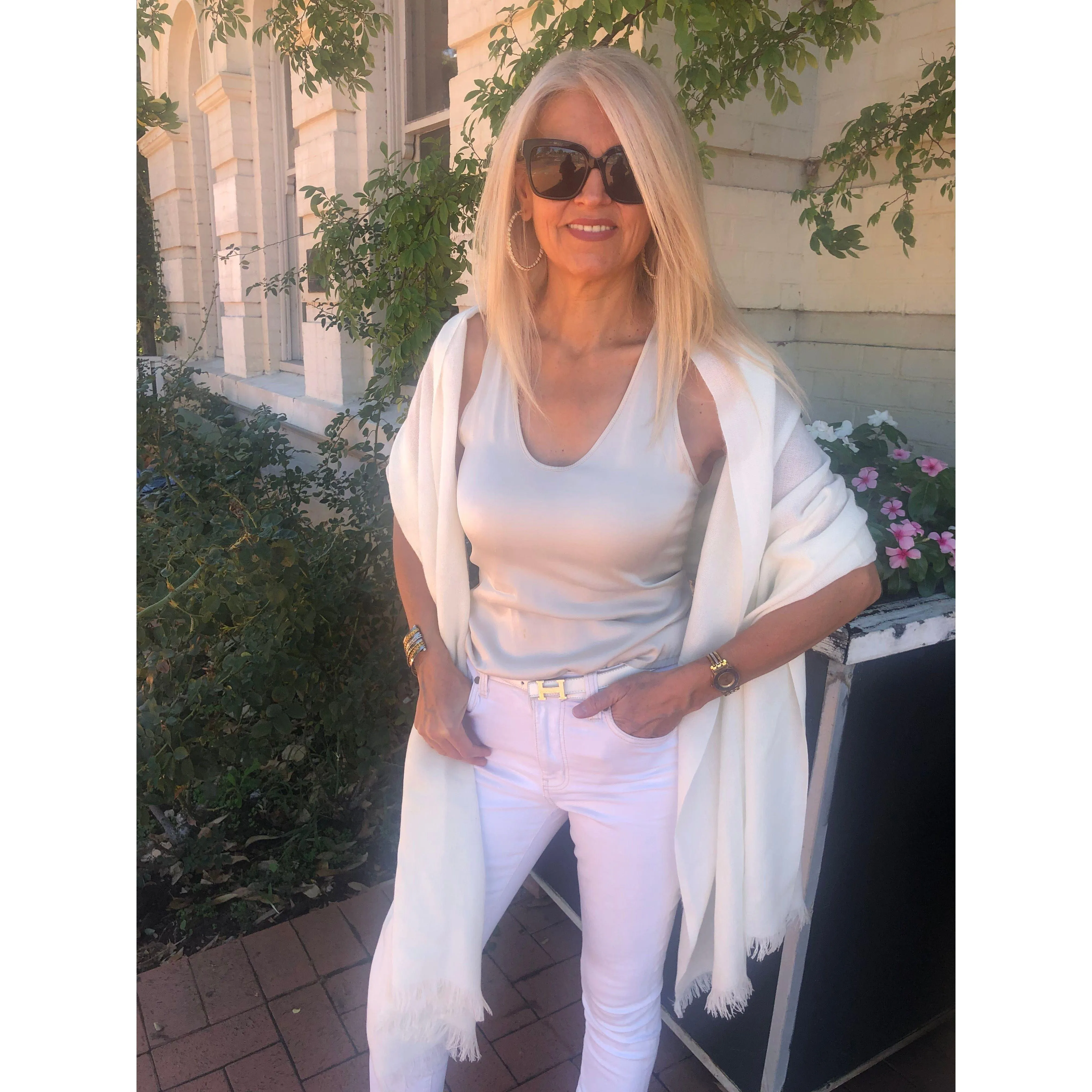 ⭐️ Luxury Pure Cashmere Pashmina - Pearl White