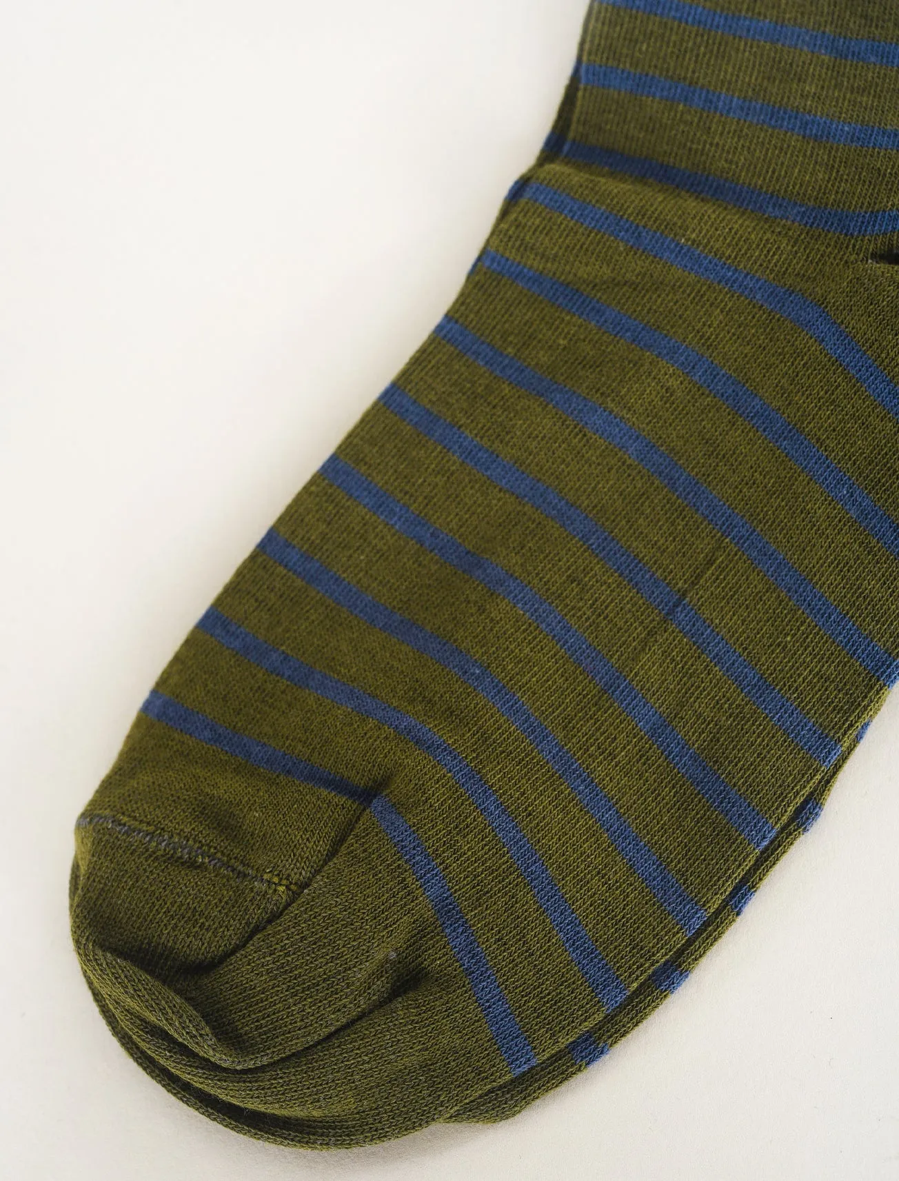 AA Classic Stripe Socks, Green/Navy