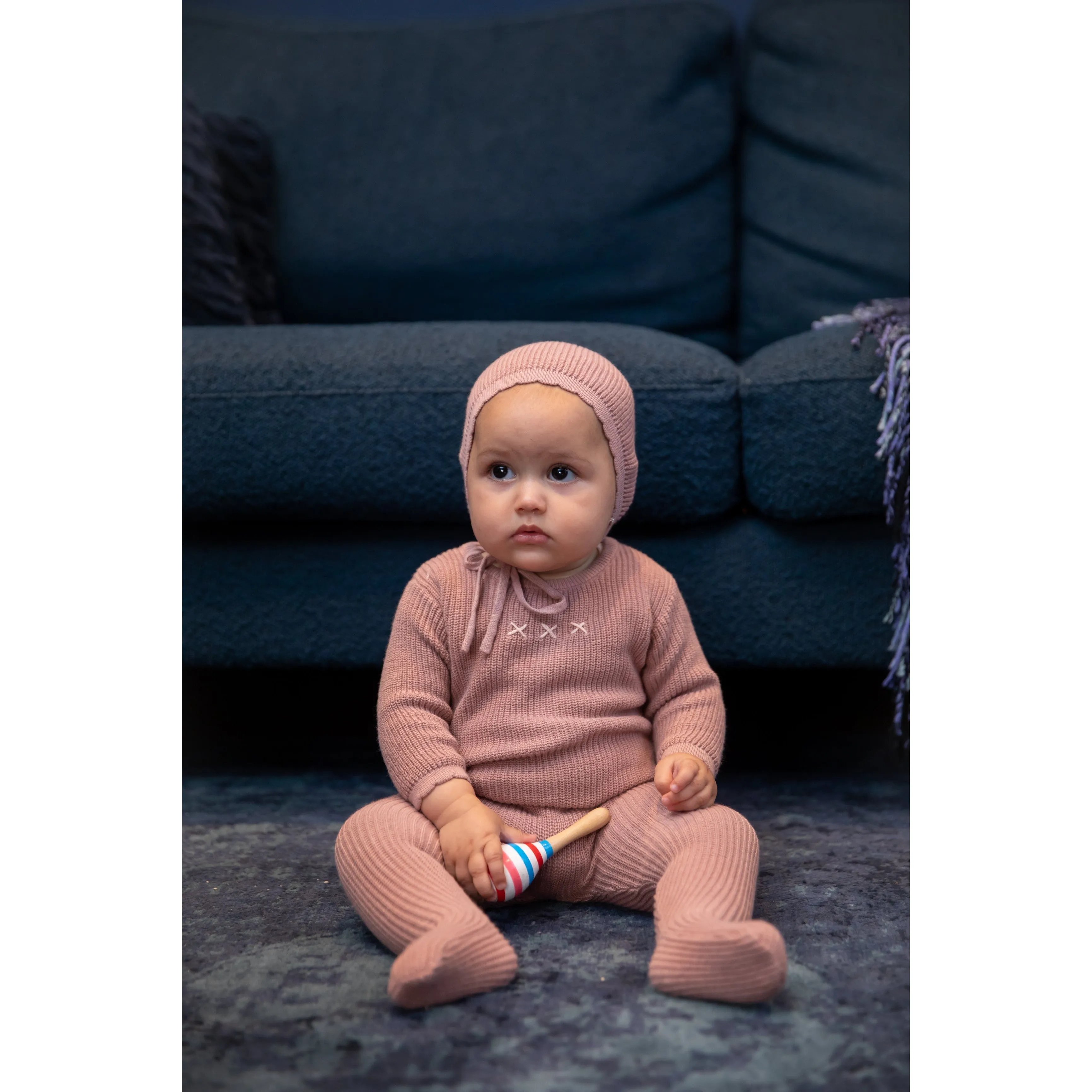 Baby Belinha Mauve XXX Footie & Hat