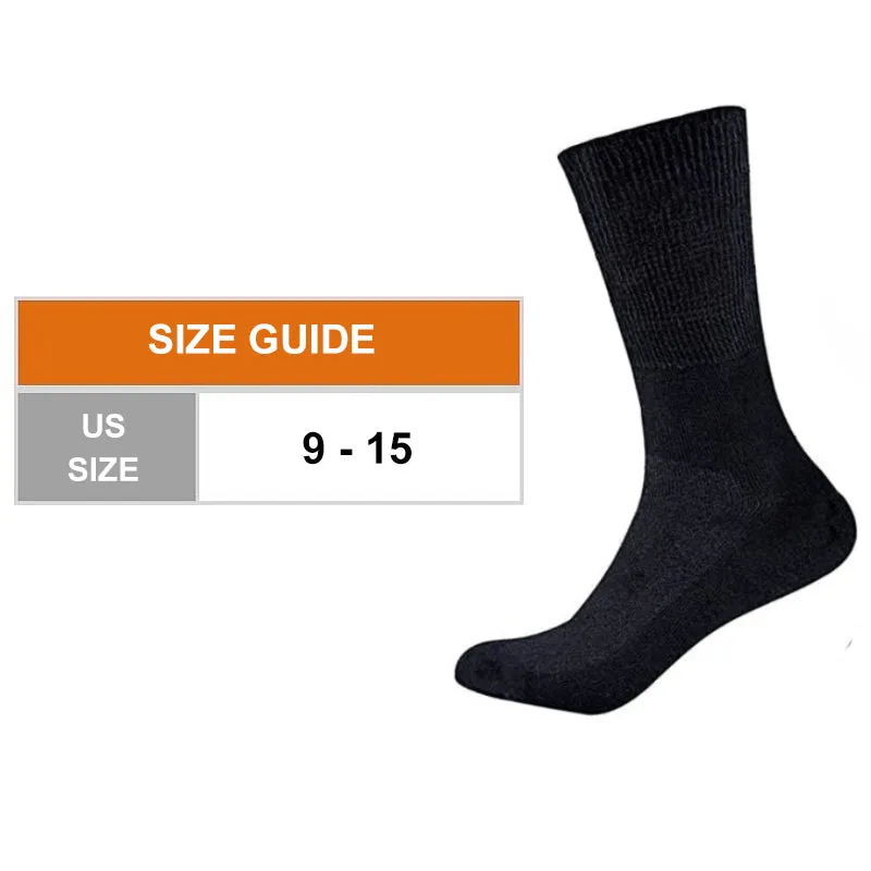 Cuzcare Diabetic Socks Mid-Calf Unisex Stretchable Cushioned Nonskid Premium Cotton