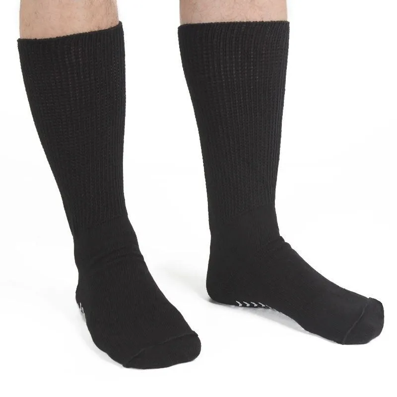 Cuzcare Diabetic Socks Mid-Calf Unisex Stretchable Cushioned Nonskid Premium Cotton