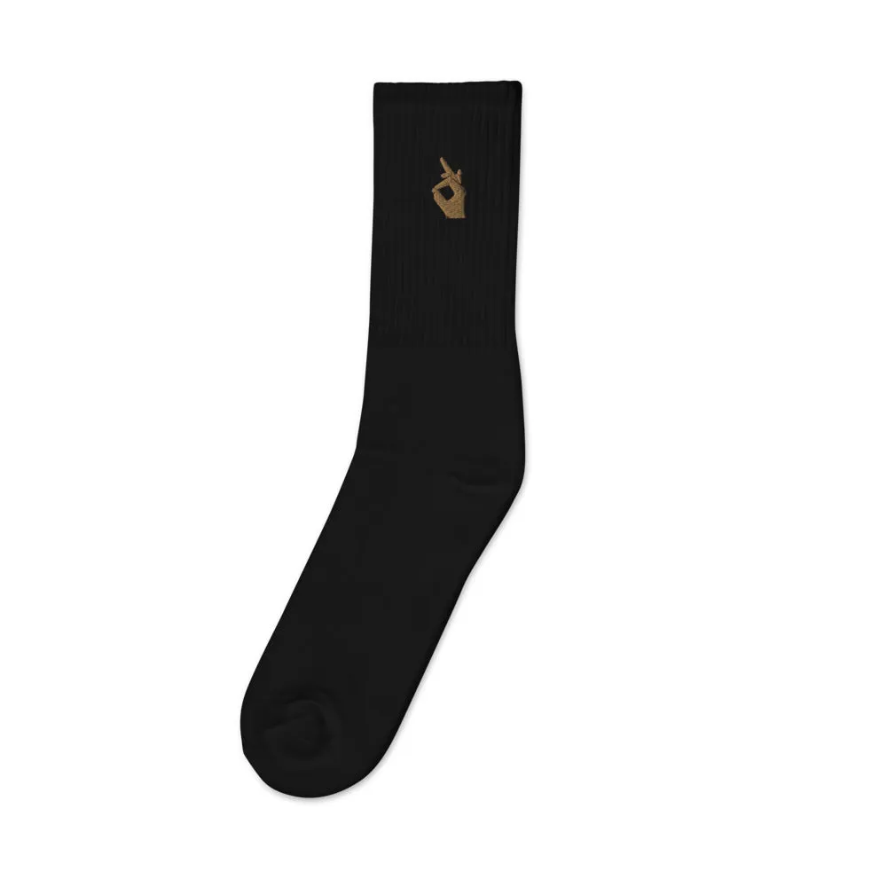 Descendants of the Island Classic Hand Embroidered socks