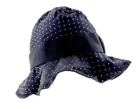 Dolce & Gabbana Pure Silk Black Polka Dot Bucket Hat with Floppy Brim-