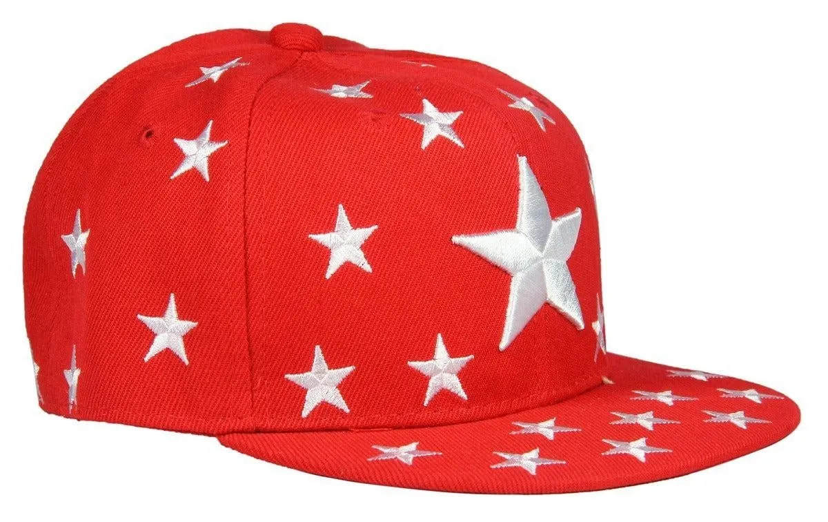 FabSeasons Red Casual Snapback, HipHop, Flat, Summer Cap