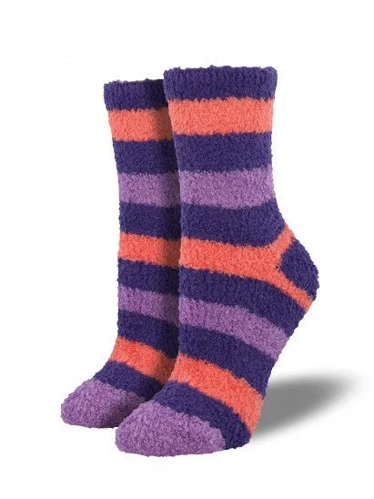 Fun Fuzzy Stripe Socks (Women's)