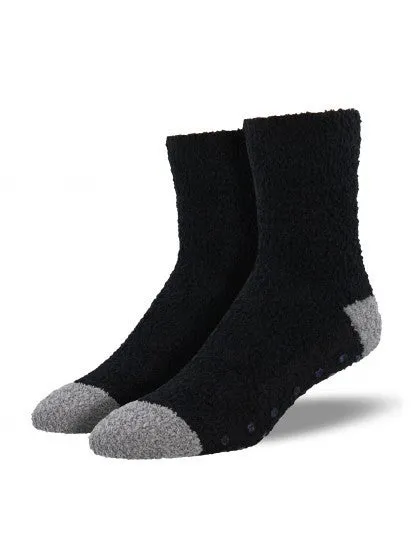 Fuzzy Non Skid Gripper Socks (Men's)