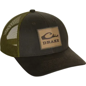 Leather Patch Mesh Back Cap