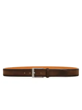Magnanni Telante Belt in Midbrown Suede