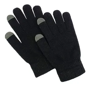 Mens Marl Touchscreen Gloves With Grip - Case of 12