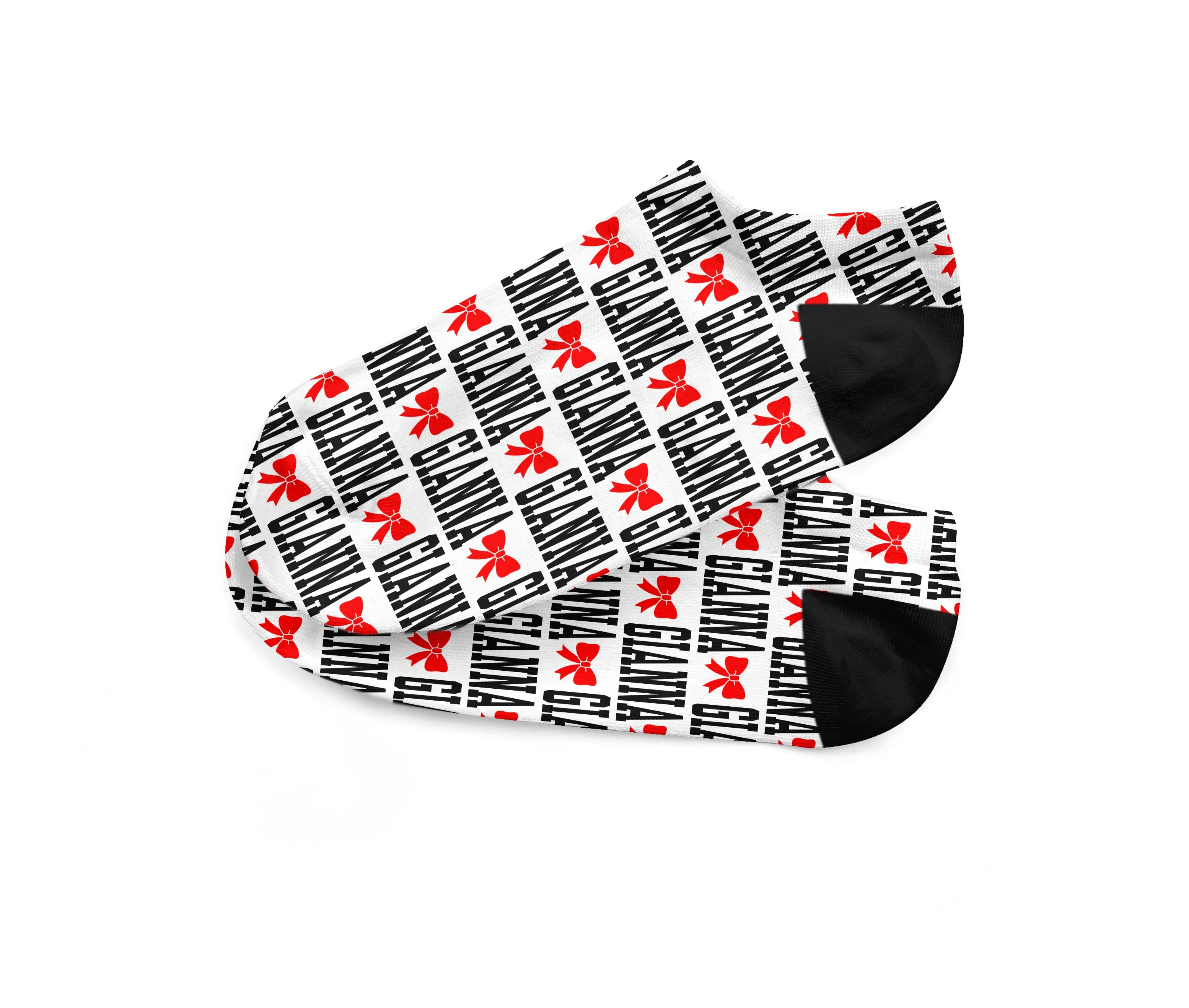 Personalized Cheer Ankle Socks - Fits Sizes 4-10 - Great Team Gift