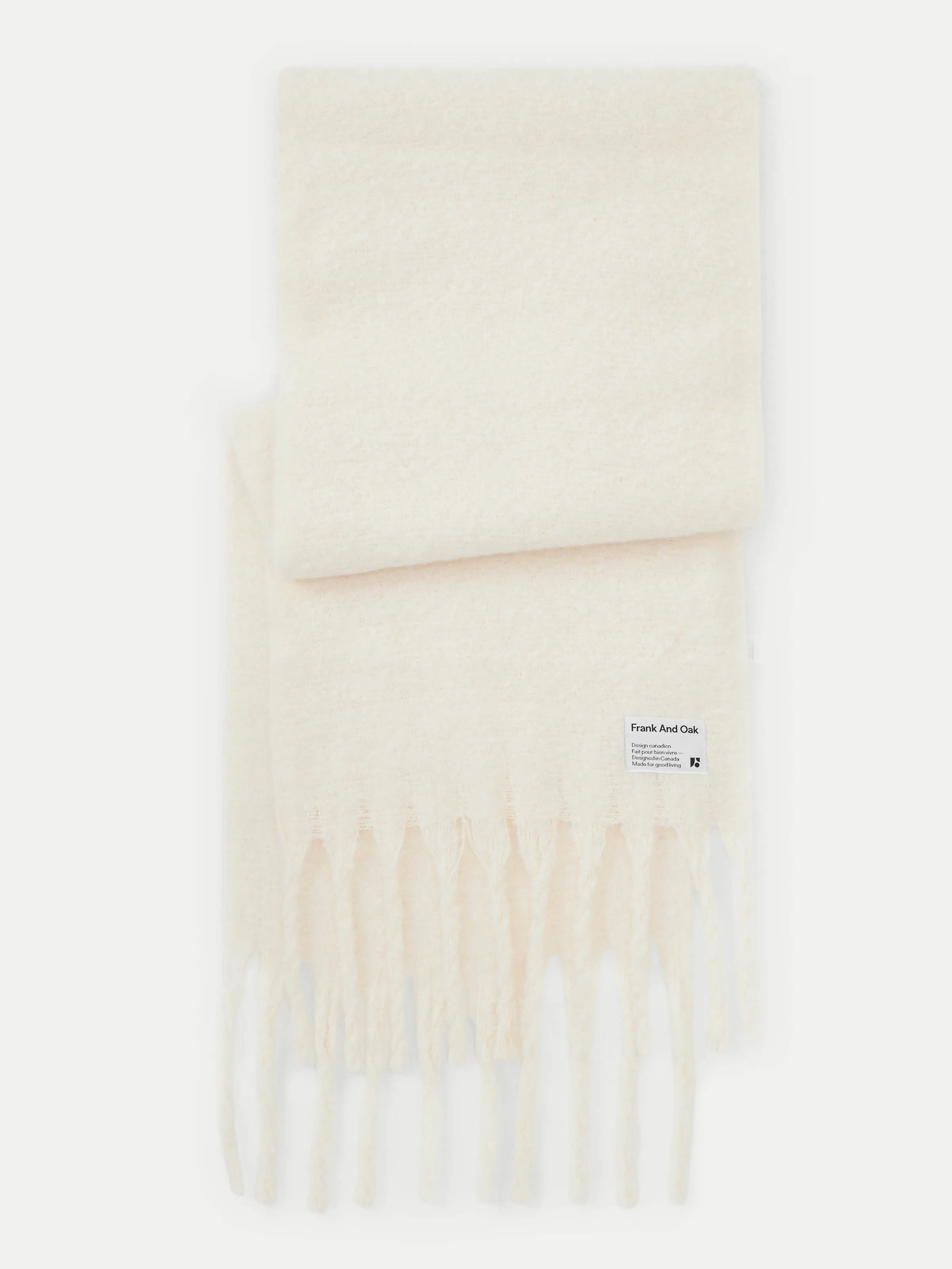 The Fuzzy Scarf in White