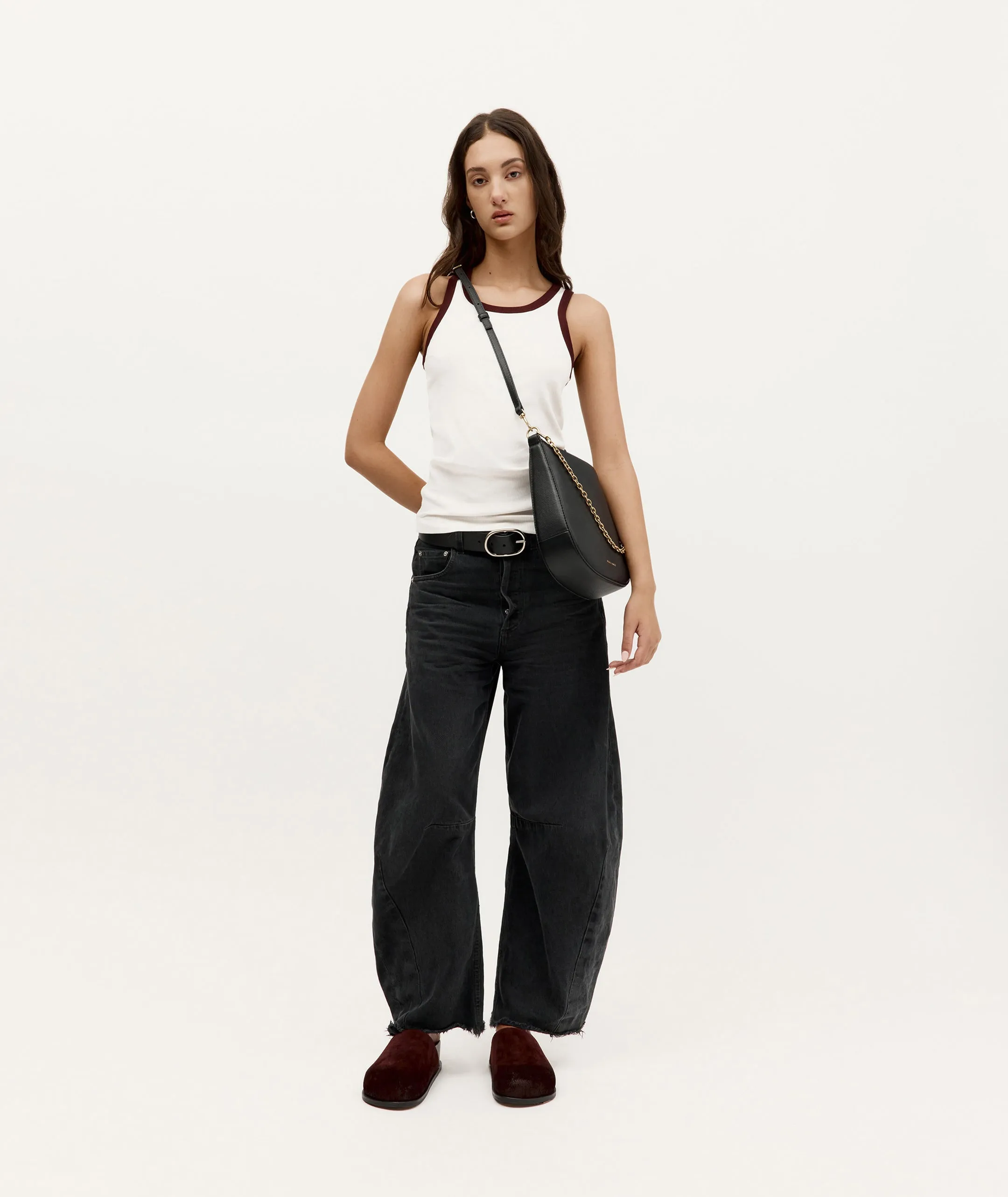 Wide Belt - Black/Silver